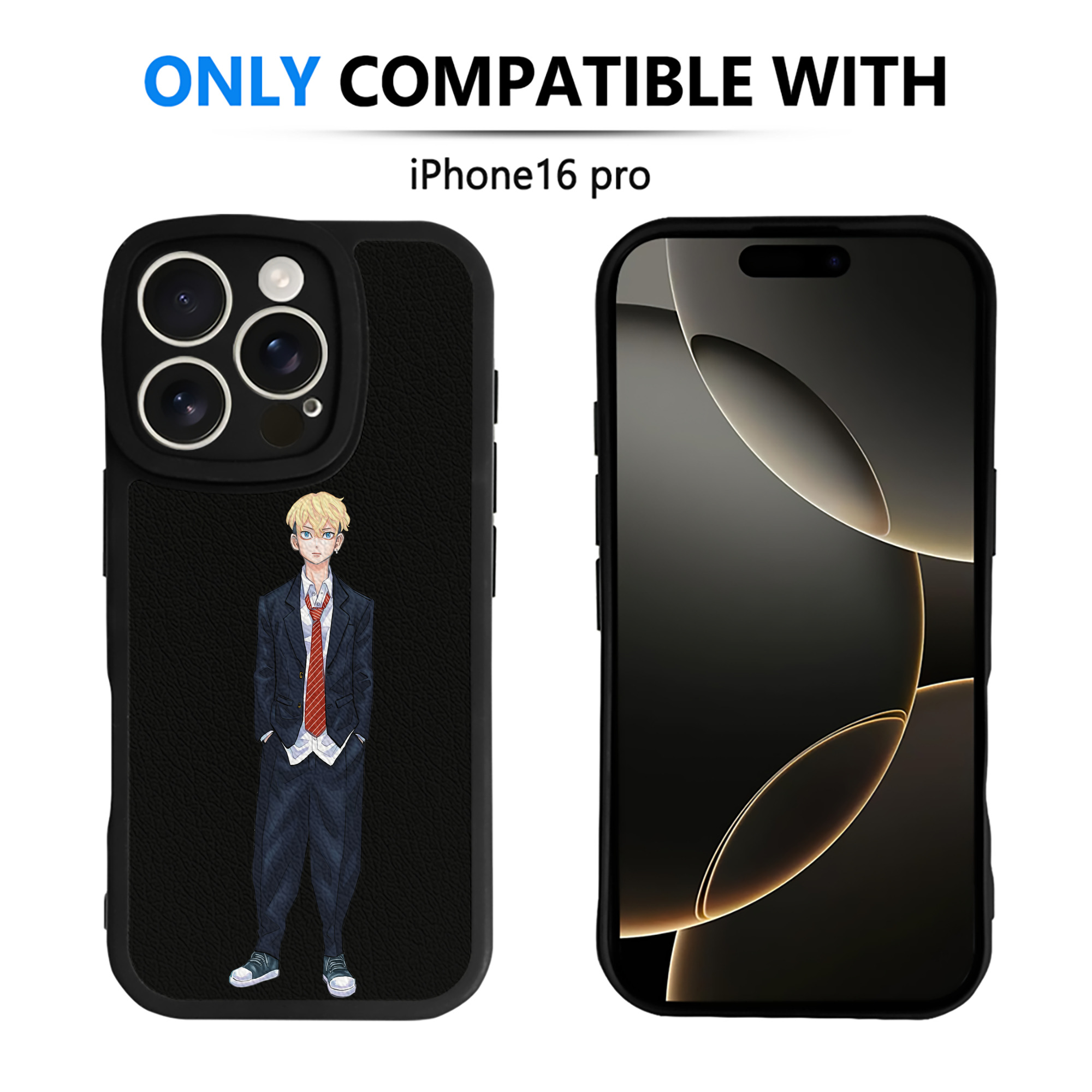 （画像用） 東京リベンジャーズ Tokyo Revengers 【iPhone 16シリーズ対応】シリコンスマホケース（レザー調） 材質：シリコン